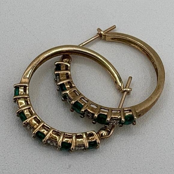 Bundle Lot of 10k 14k earrings & pendant - Picture 3 of 8